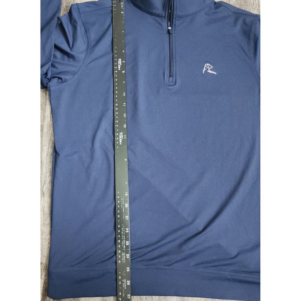 Rhoback Quarter Zip Pullover Mens Small Navy Eaton Power System Logo Performance - Picture 4 of 8